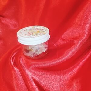 Floral Lid Clear Body Jar - White Lid - Women Bath & Body